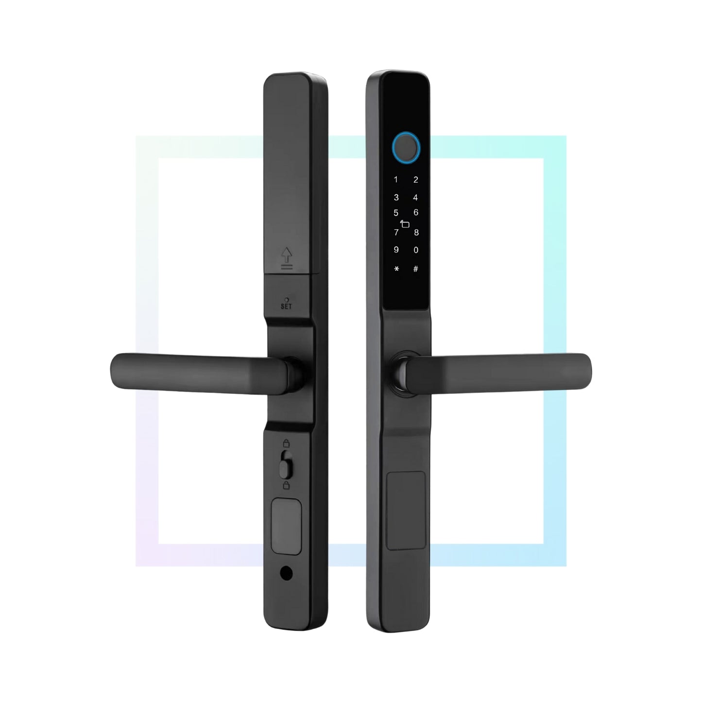 Cerradura Electrónica Inteligente de Seguridad con 5 Métodos de Apertura Puerta Corrediza – Blaze HD