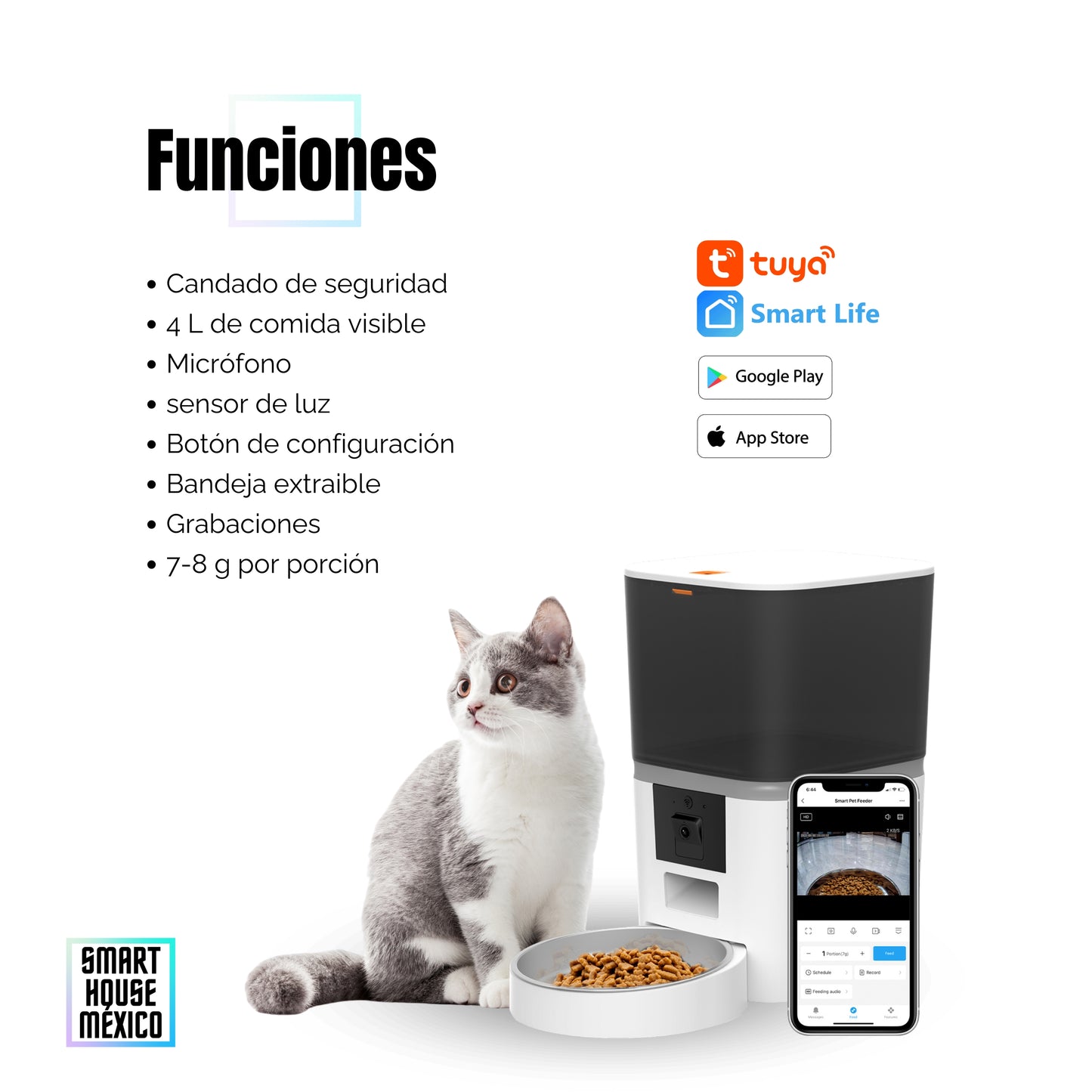 Comedero Inteligente para Mascotas con Cámara HD - Nova