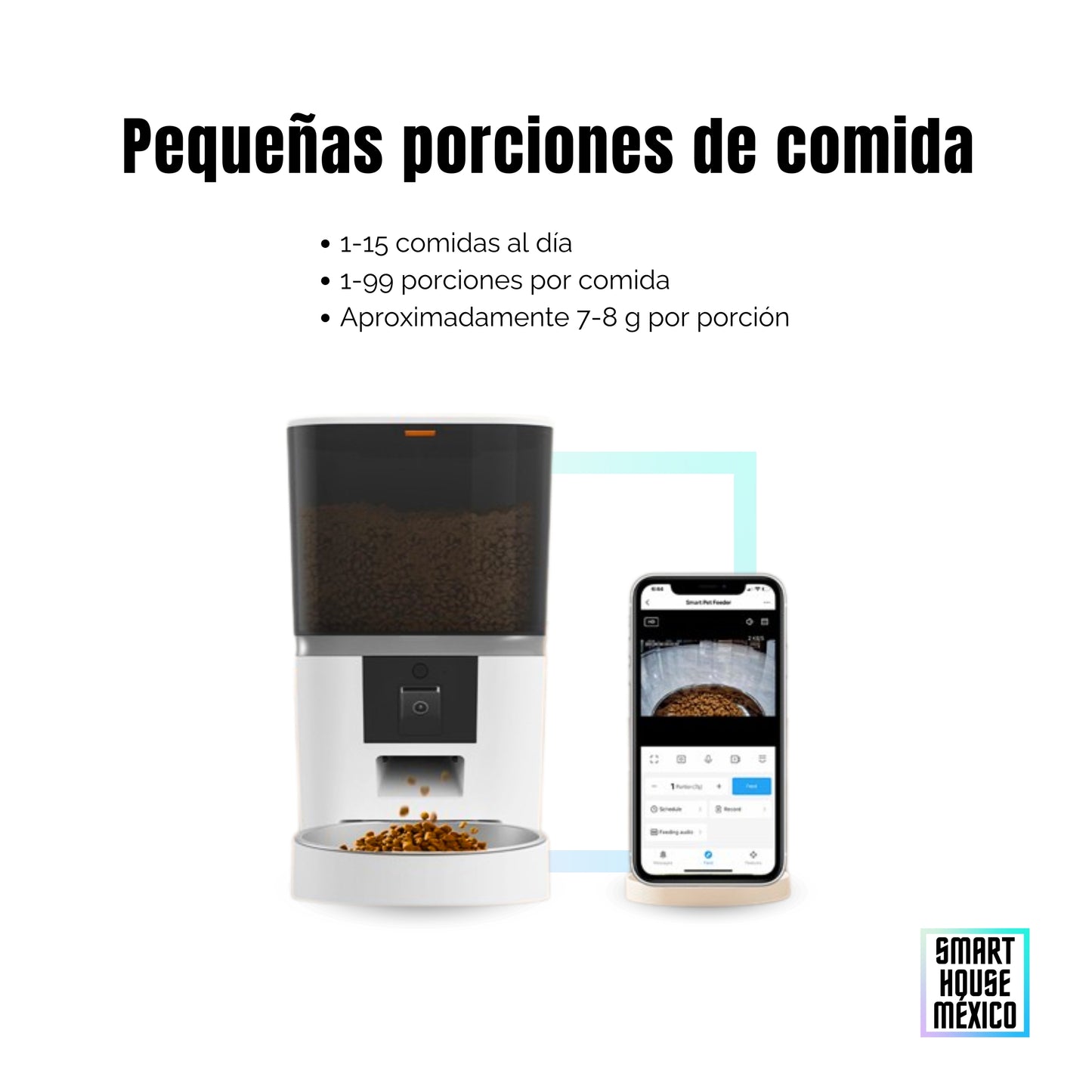 Comedero Inteligente para Mascotas con Cámara HD - Nova