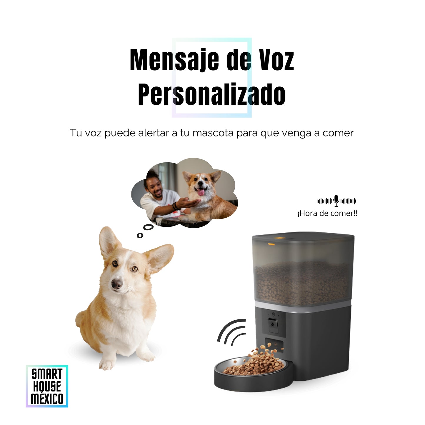 Comedero Inteligente para Mascotas con Cámara HD - Nova