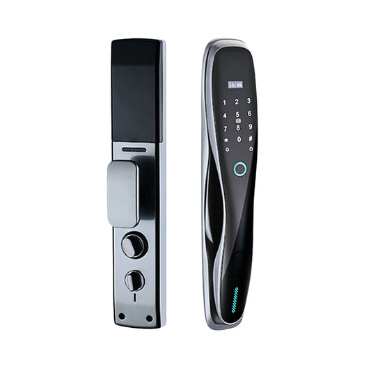 Cerradura Electrónica Wifi De Seguridad con Timbre y 5 Métodos de Apertura - Pulsar Gris