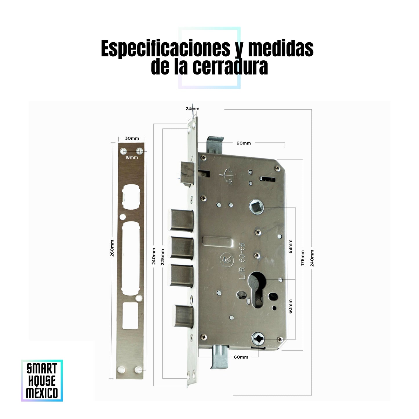 Cerradura Electrónica Wifi De Seguridad con Timbre y 6 Métodos de Apertura - Spectrum