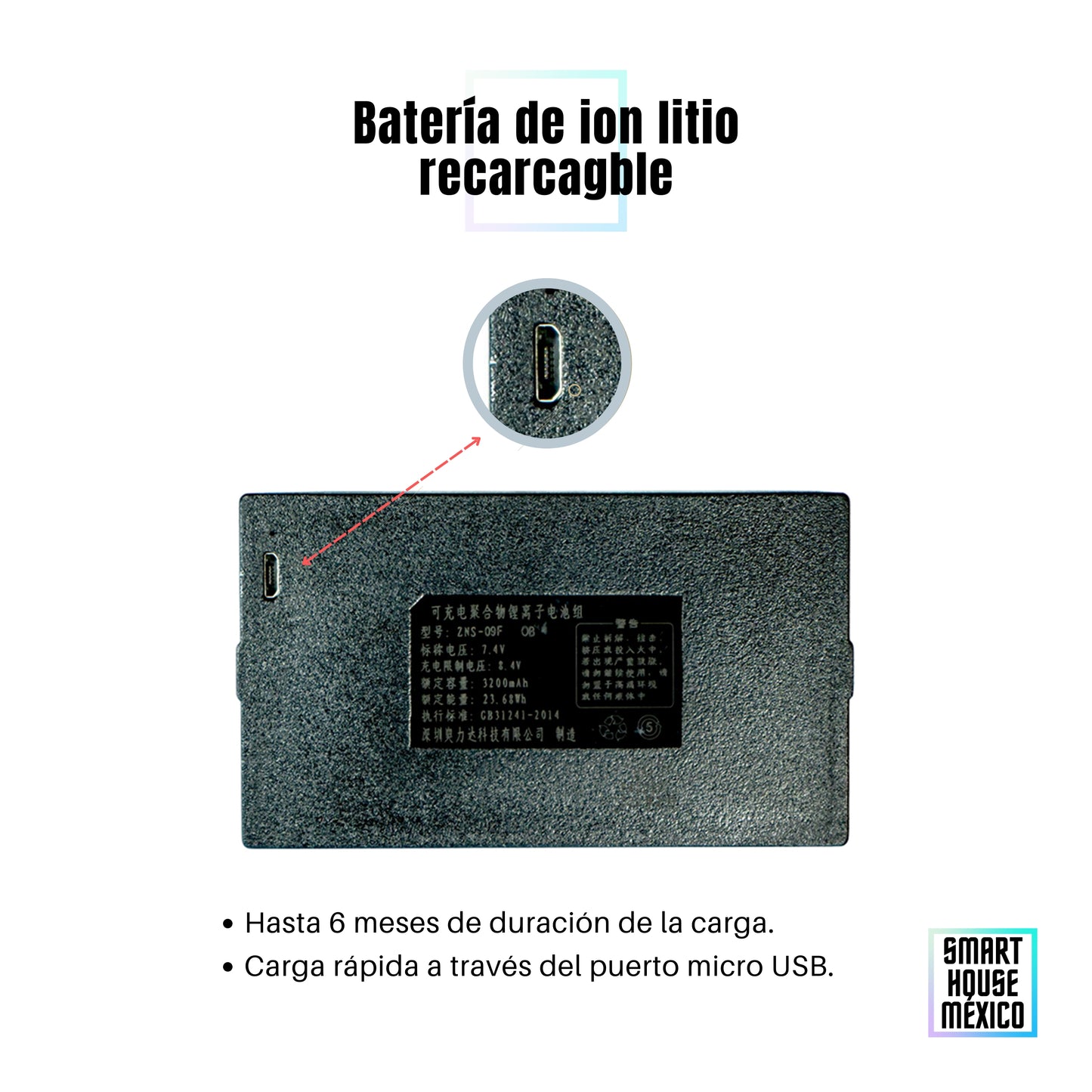 Cerradura Electrónica Wifi De Seguridad con Timbre y 6 Métodos de Apertura - Spectrum