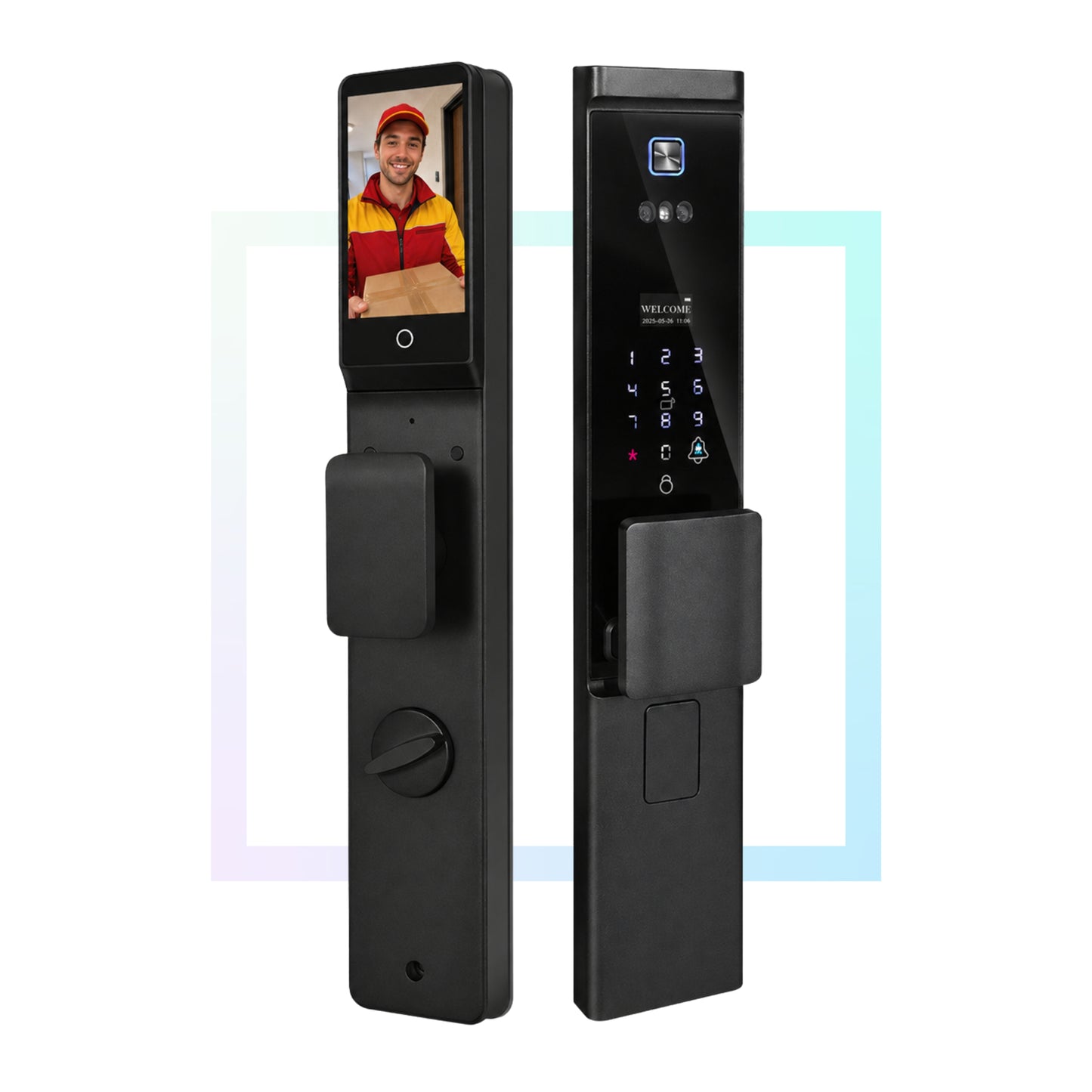 Cerradura Electrónica Inteligente de Seguridad con Cámara y 7 Métodos de Apertura – Onyx
