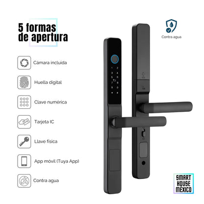 Cerradura Electrónica Inteligente de Seguridad con 5 Métodos de Apertura Puerta Corrediza – Blaze HD