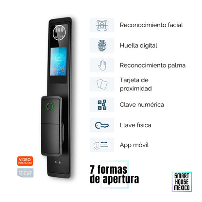 Cerradura Electrónica Inteligente de Seguridad con Cámara y 7 Métodos de Apertura - Halo Pro