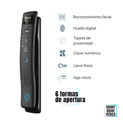 Cerradura Electrónica Inteligente de Seguridad con Cámara y 7 Métodos de Apertura - Nova Max