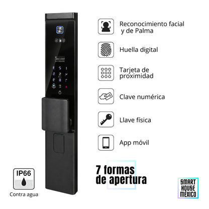 Cerradura Electrónica Inteligente de Seguridad con Cámara y 7 Métodos de Apertura – Onyx