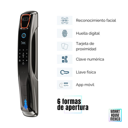 Cerradura Electrónica Wifi De Seguridad con Timbre y 6 Métodos de Apertura - Spectrum
