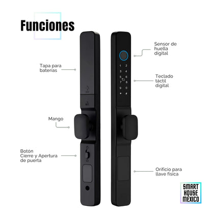 Cerradura Electrónica Inteligente de Seguridad con 5 Métodos de Apertura Puerta Corrediza – Blaze