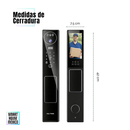 Cerradura Electrónica Inteligente de Seguridad con Cámara y 7 Métodos de Apertura - Aurora