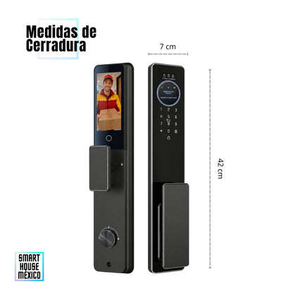 Cerradura Electrónica Inteligente de Seguridad con Cámara y 7 Métodos de Apertura – Eclipse