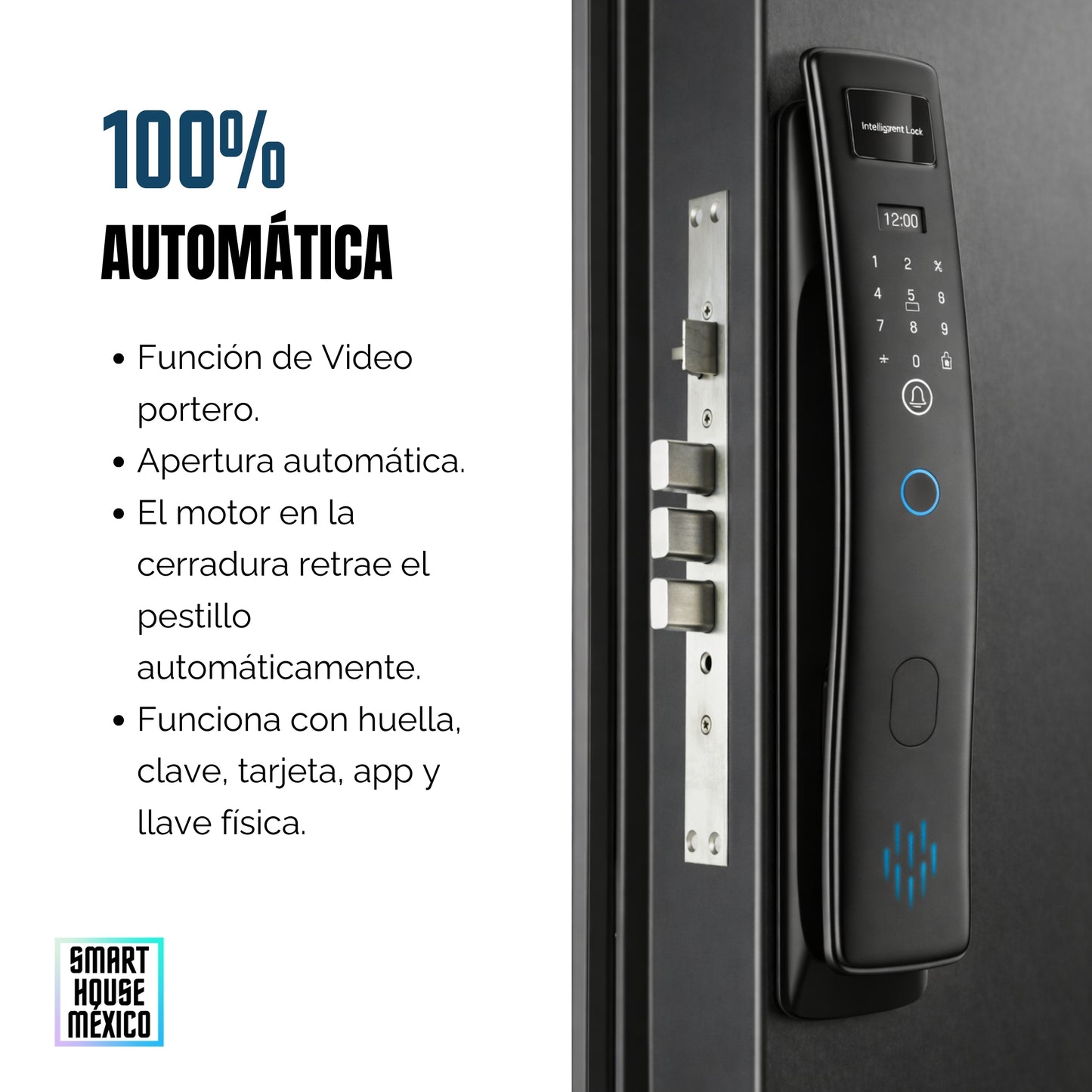 Cerradura Electrónica Inteligente Wifi De Seguridad con 5 Métodos de Apertura - Nova