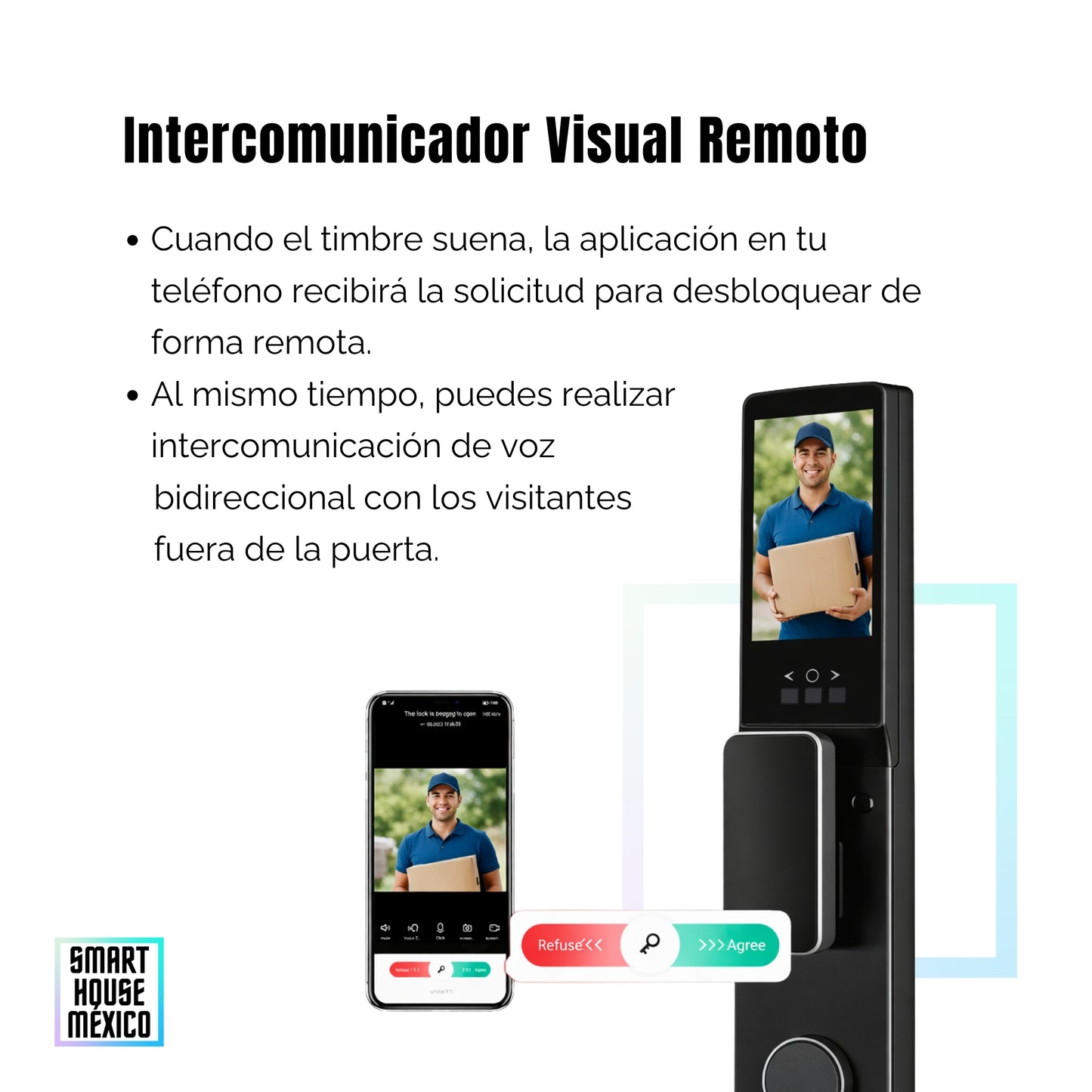Cerradura Electrónica Inteligente de Seguridad con Cámara y 7 Métodos de Apertura - Aurora