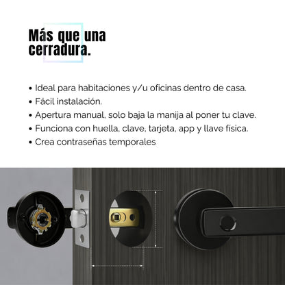 Cerradura Manija Inteligente 5 formas de apertura - Axis
