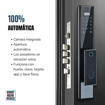 Cerradura Electrónica Inteligente Wifi De Seguridad con Cámara y 5 Métodos de Apertura - Nexus HD