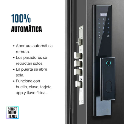Cerradura Electrónica Inteligente Wifi De Seguridad con Timbre y 5 Métodos de Apertura - Nexus
