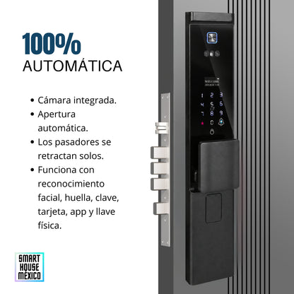 Cerradura Electrónica Inteligente de Seguridad con Cámara y 7 Métodos de Apertura – Onyx