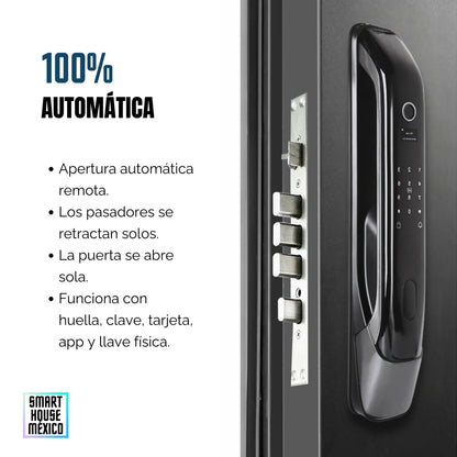 Cerradura Electrónica Wifi De Seguridad con Timbre y 5 Métodos de Apertura - Orbit Gris