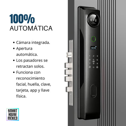 Cerradura Electrónica Inteligente de Seguridad con Cámara y 6 Métodos de Apertura – Pulsar