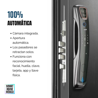 Cerradura Electrónica Wifi De Seguridad con Timbre y 6 Métodos de Apertura - Spectrum