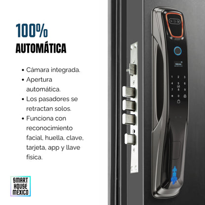 Cerradura Electrónica Wifi De Seguridad con Timbre y 6 Métodos de Apertura - Spectrum
