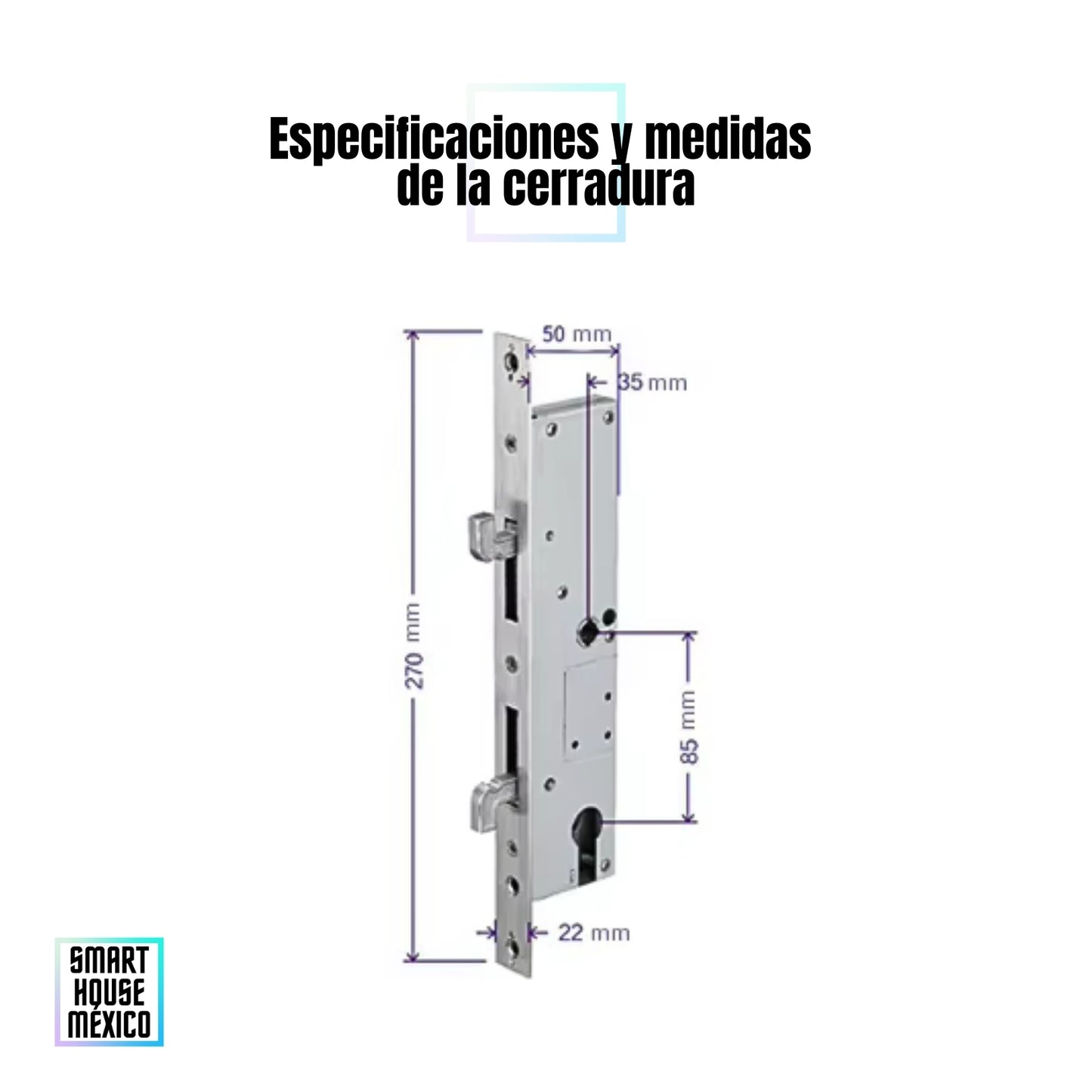 Cerradura Electrónica Inteligente de Seguridad con 5 Métodos de Apertura Puerta Corrediza – Blaze