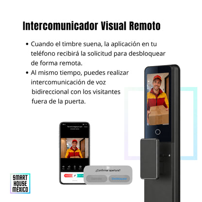 Cerradura Electrónica Inteligente de Seguridad con Cámara y 7 Métodos de Apertura – Eclipse