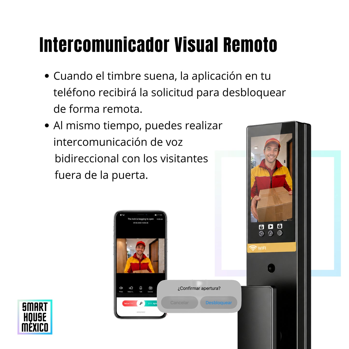 Cerradura Electrónica Inteligente de Seguridad con Cámara y 6 Métodos de Apertura – Pulsar