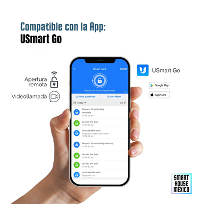Cerradura Electrónica Wifi De Seguridad con Timbre y 6 Métodos de Apertura - Spectrum
