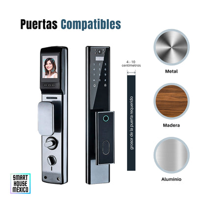 Cerradura Electrónica Inteligente Wifi De Seguridad con Cámara y 5 Métodos de Apertura - Nexus HD