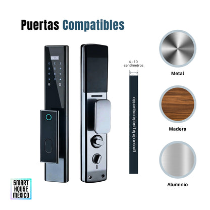 Cerradura Electrónica Inteligente Wifi De Seguridad con Timbre y 5 Métodos de Apertura - Nexus
