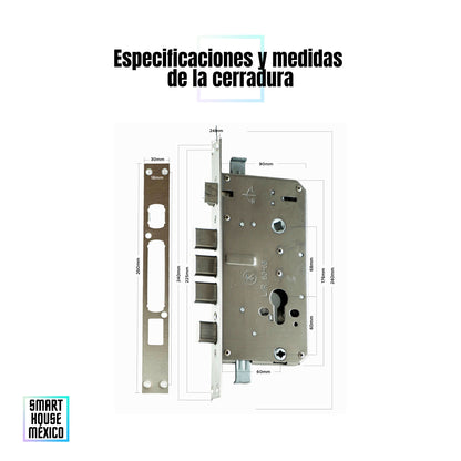 Cerradura Electrónica Inteligente de Seguridad con Cámara y 7 Métodos de Apertura - Aurora