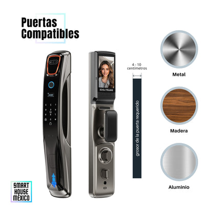 Cerradura Electrónica Wifi De Seguridad con Timbre y 6 Métodos de Apertura - Spectrum
